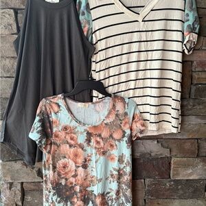 New lot of 3 boutique tops medium